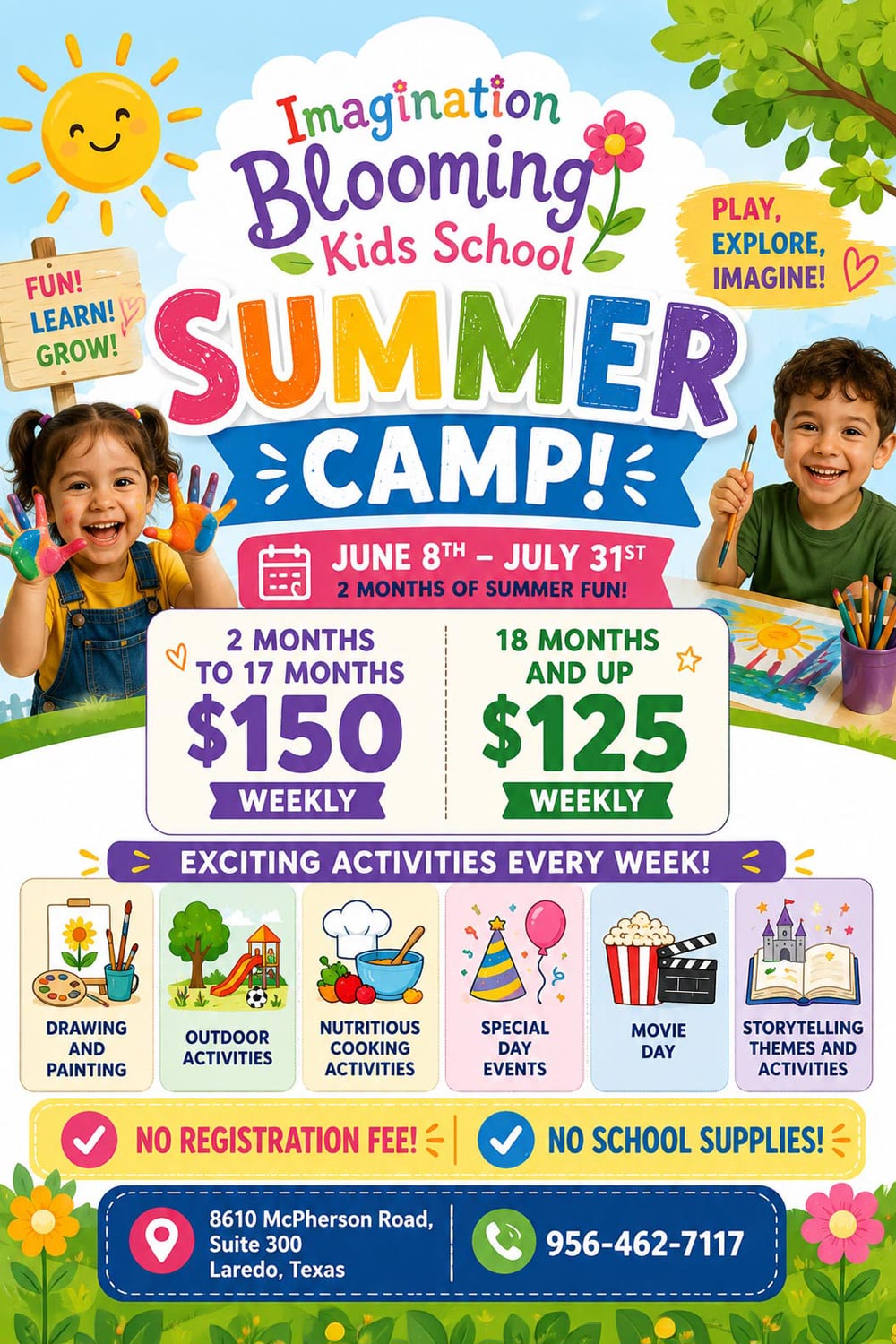 summer camp poster